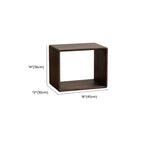 Étagère de rangement cubique ouverte en bois marron