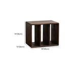 Étagère de rangement cubique ouverte en bois marron