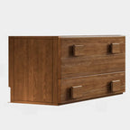 Commode en bois à tiroirs rabattables