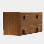 Commode en bois à tiroirs rabattables