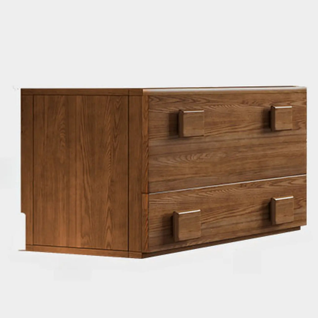 Commode en bois à tiroirs rabattables