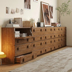 Commode en bois à tiroirs rabattables