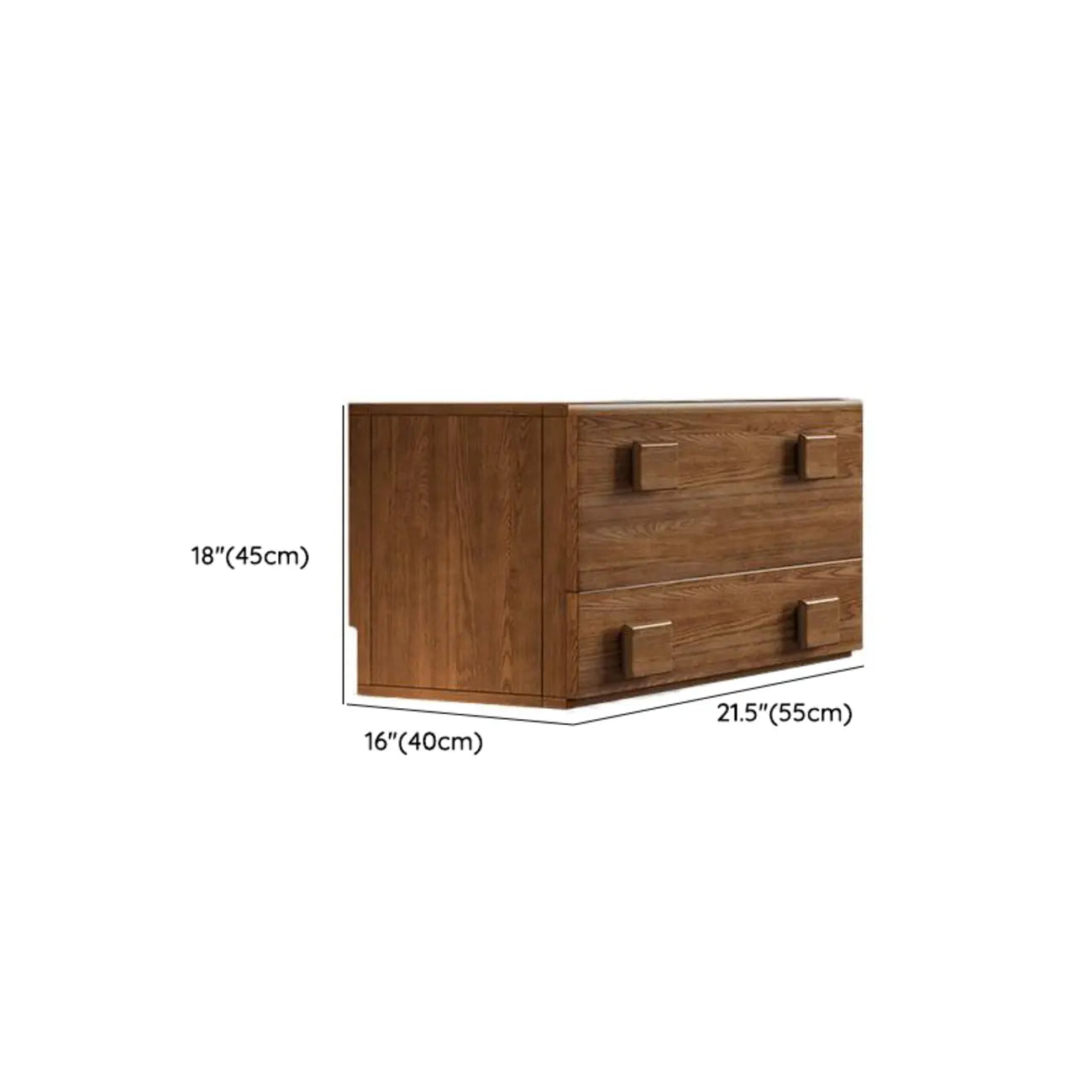 Commode en bois à tiroirs rabattables