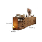 Commode en bois à tiroirs rabattables