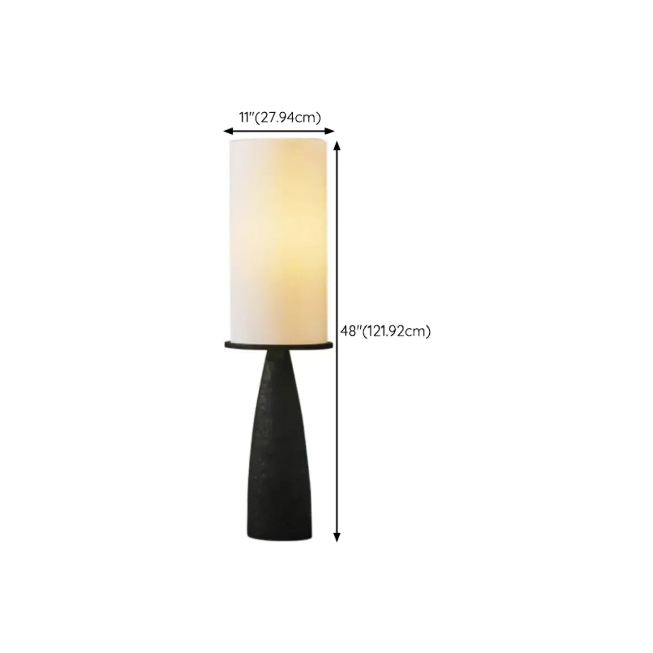 Lampadaire en bois avec abat-jour en tissu géométrique moderne