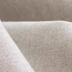Fauteuil tonneau moderne recouvert de tissu kaki