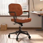 Sedia da Ufficio Ergonomica Imbottita con Bottoni e Altezza Regolabile