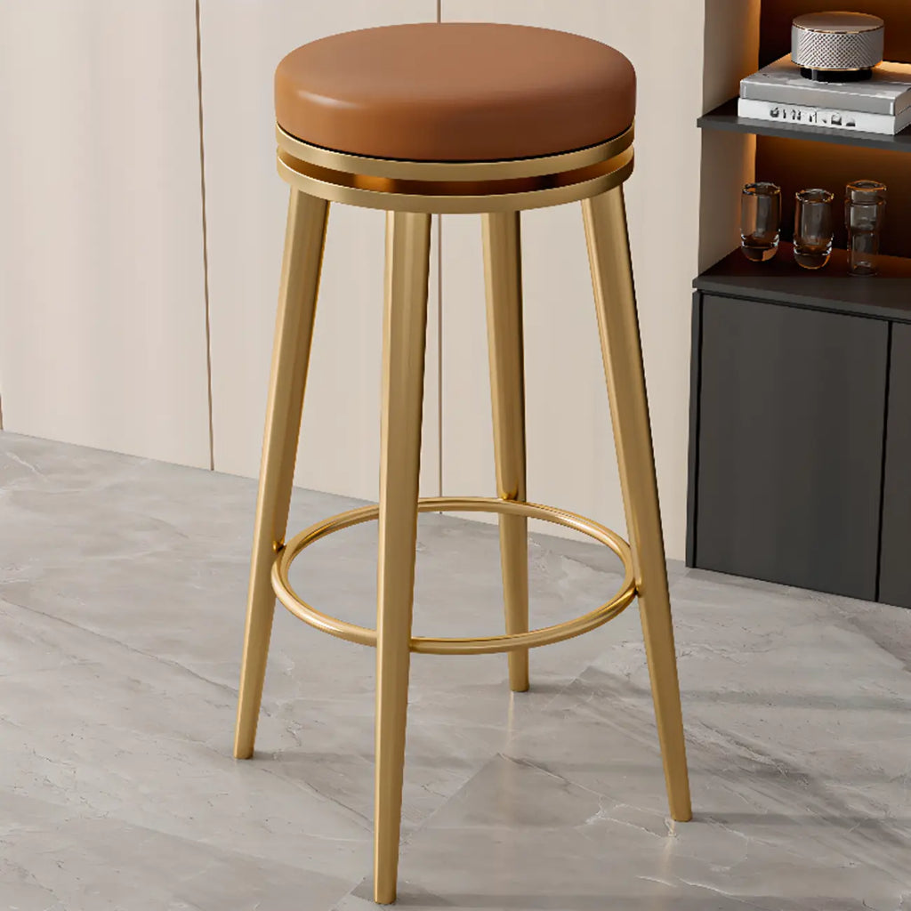 Tabourets de bar modernes en métal à hauteur de comptoir