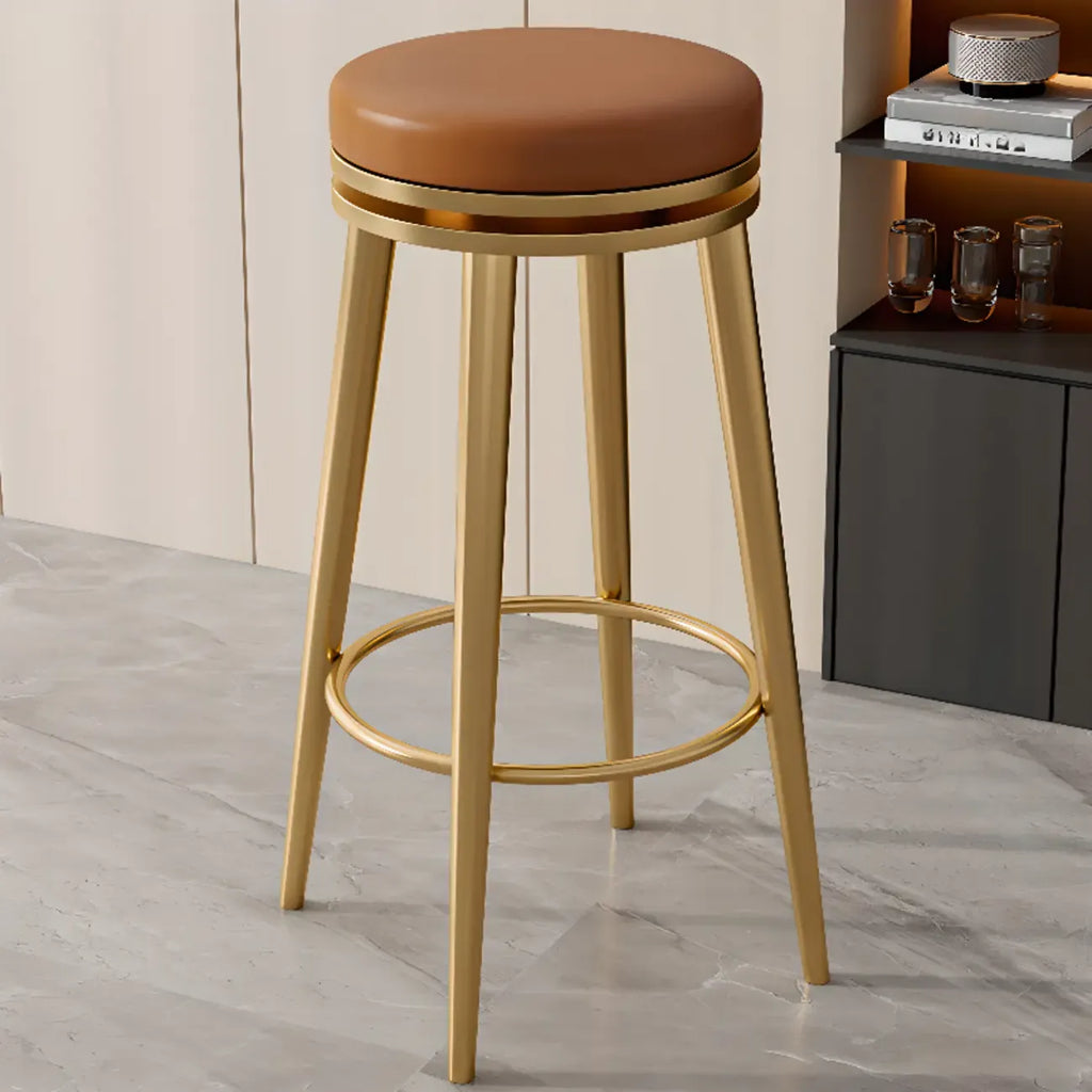 Tabourets de bar modernes en métal à hauteur de comptoir