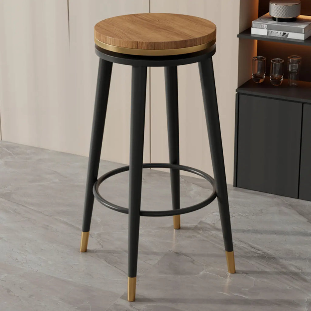 Tabourets de bar modernes en métal à hauteur de comptoir