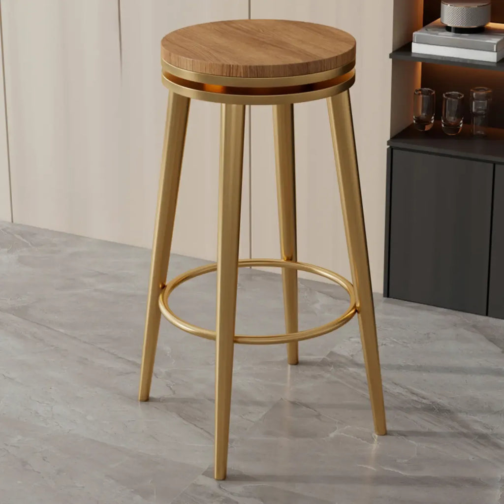 Tabourets de bar modernes en métal à hauteur de comptoir