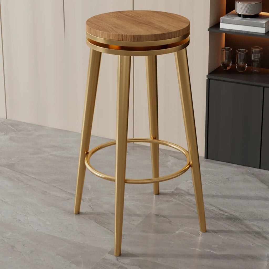 Tabourets de bar modernes en métal à hauteur de comptoir