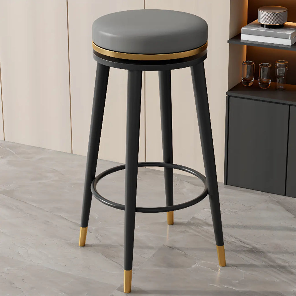 Tabourets de bar modernes en métal à hauteur de comptoir