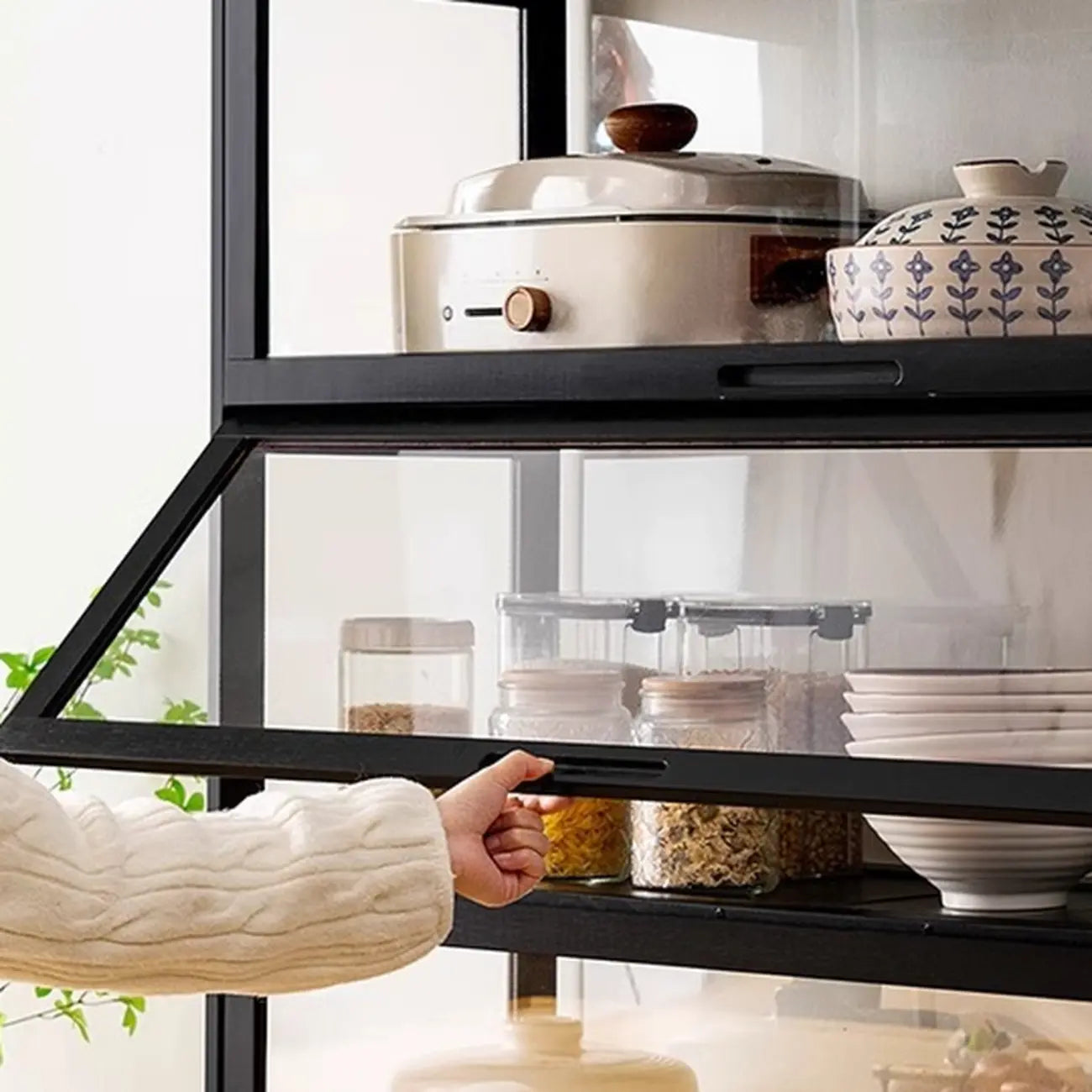 Buffet de rangement multifonctionnel moderne et détachable Bambusa