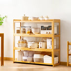 Buffet de rangement multifonctionnel moderne et détachable Bambusa