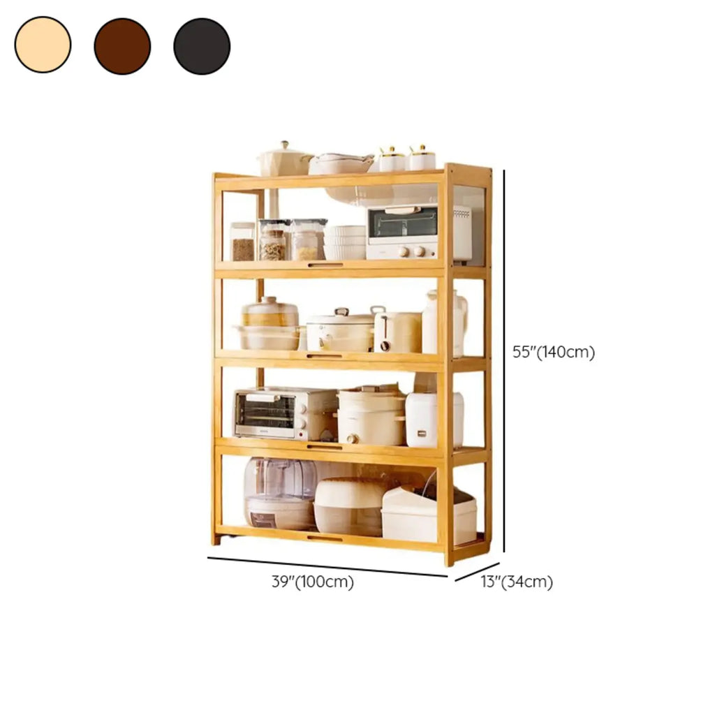 Buffet de rangement multifonctionnel moderne et détachable Bambusa