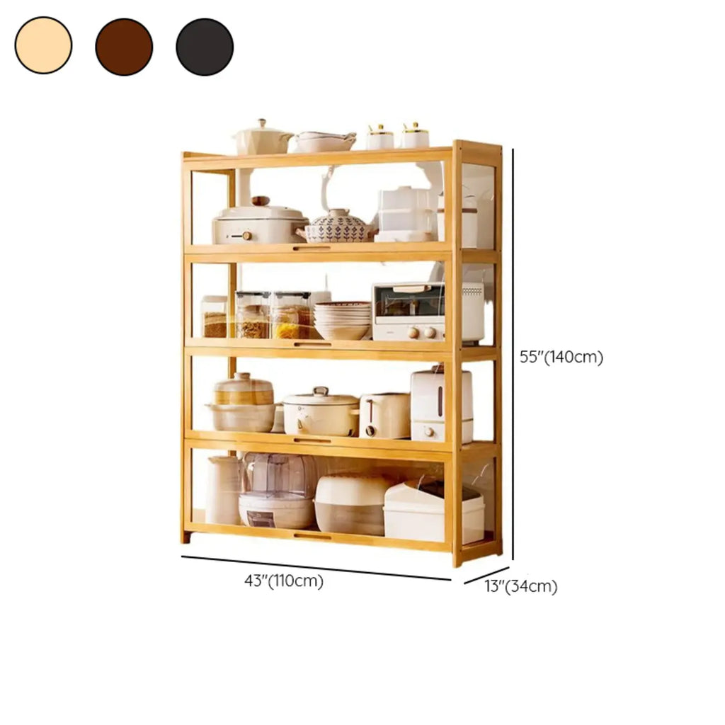 Buffet de rangement multifonctionnel moderne et détachable Bambusa