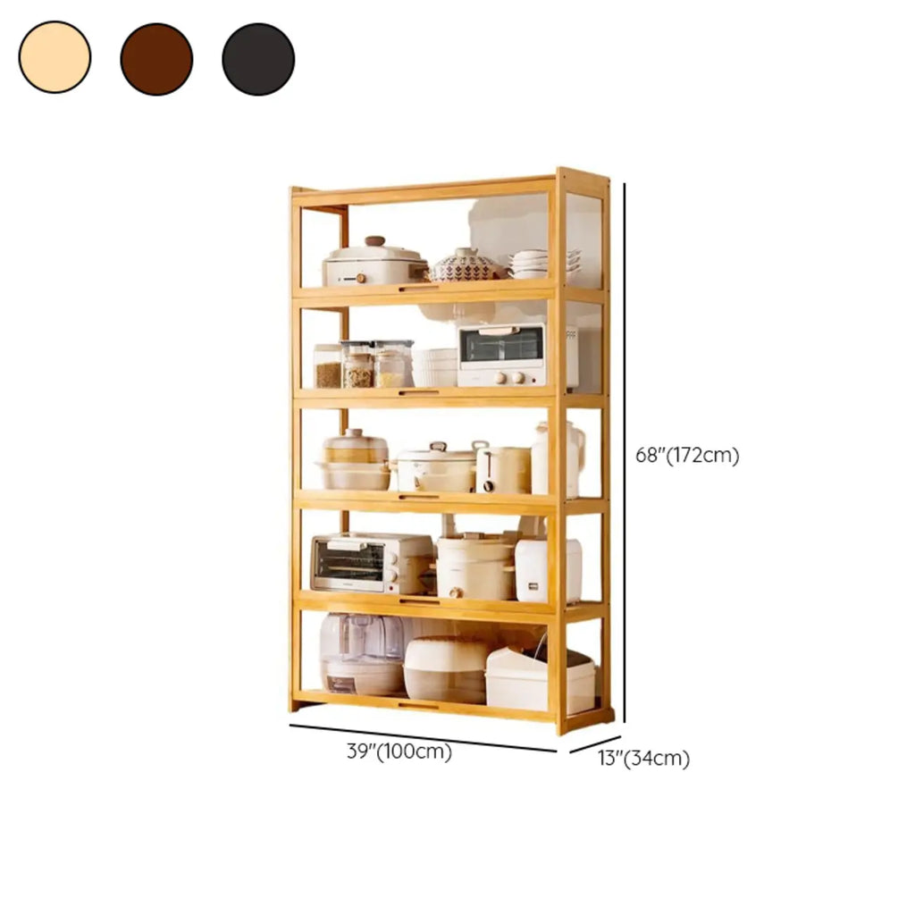 Buffet de rangement multifonctionnel moderne et détachable Bambusa