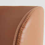 Tabourets de bar pivotants modernes en cuir, hauteur comptoir
