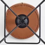 Tabourets de bar pivotants modernes en cuir, hauteur comptoir
