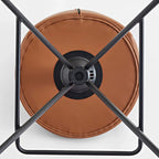 Tabourets de bar pivotants modernes en cuir, hauteur comptoir