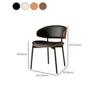 Sedia da pranzo bassa in similpelle Art Déco
