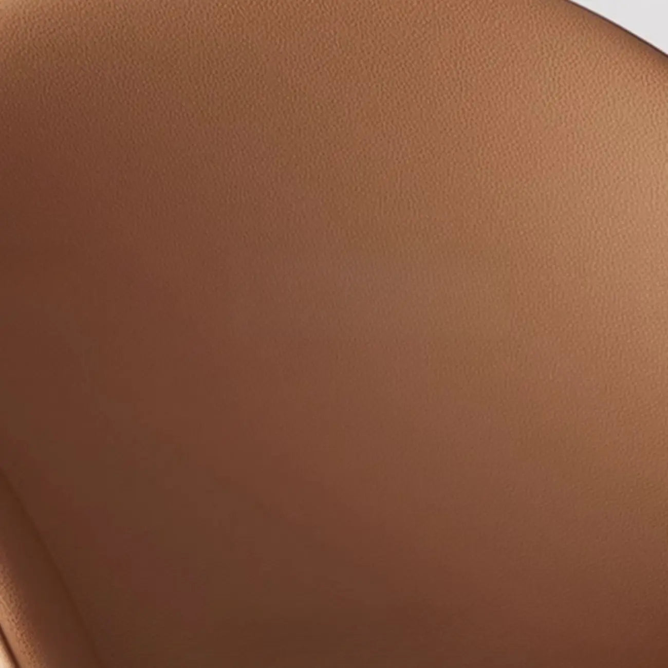 Chaise de salle à manger Art Déco en cuir à dossier bas avec accoudoirs