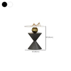 Table d'appoint ronde glamour en pierre blanche avec pied en souche