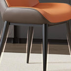 Ensemble de 2 chaises de salle à manger modernes à oreilles en similicuir
