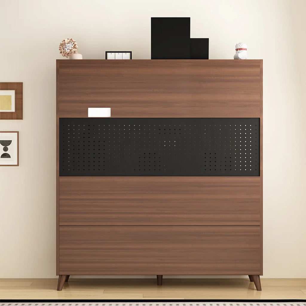 Buffet de cuisine en bois brun avec tiroir