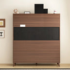 Buffet de cuisine en bois brun avec tiroir