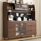 Buffet de cuisine en bois brun avec tiroir