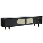 Commode minimaliste en bois et encre, meuble TV