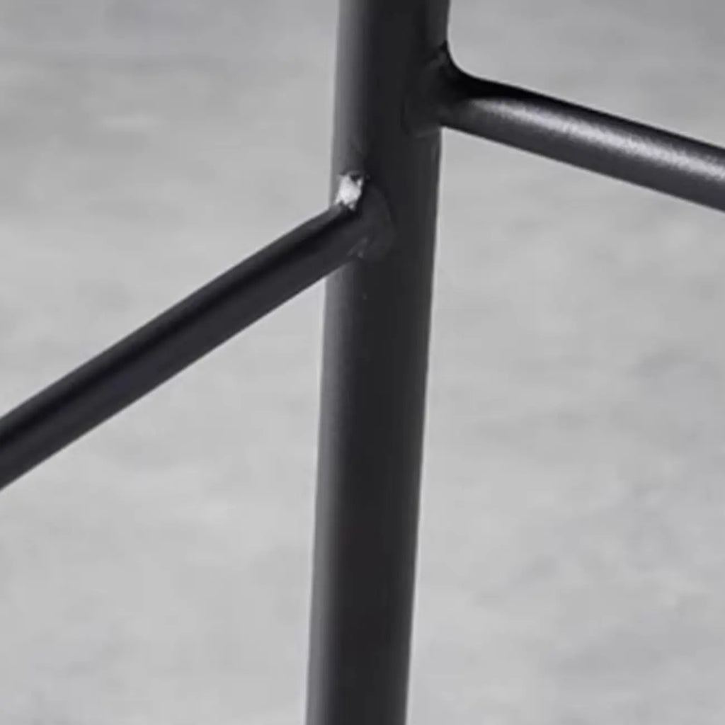 Tabouret de bar moderne en cuir, hauteur comptoir, avec dossier