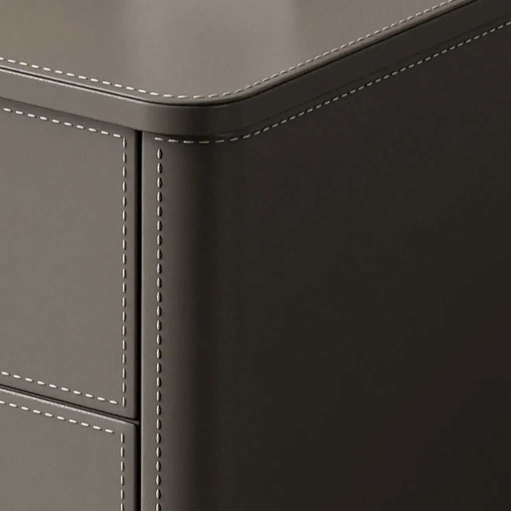 Table de chevet moderne avec plateau en pin et 2 tiroirs