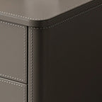 Table de chevet moderne avec plateau en pin et 2 tiroirs