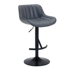 Tabourets de bar pivotants en cuir, style industriel moderne et réglable