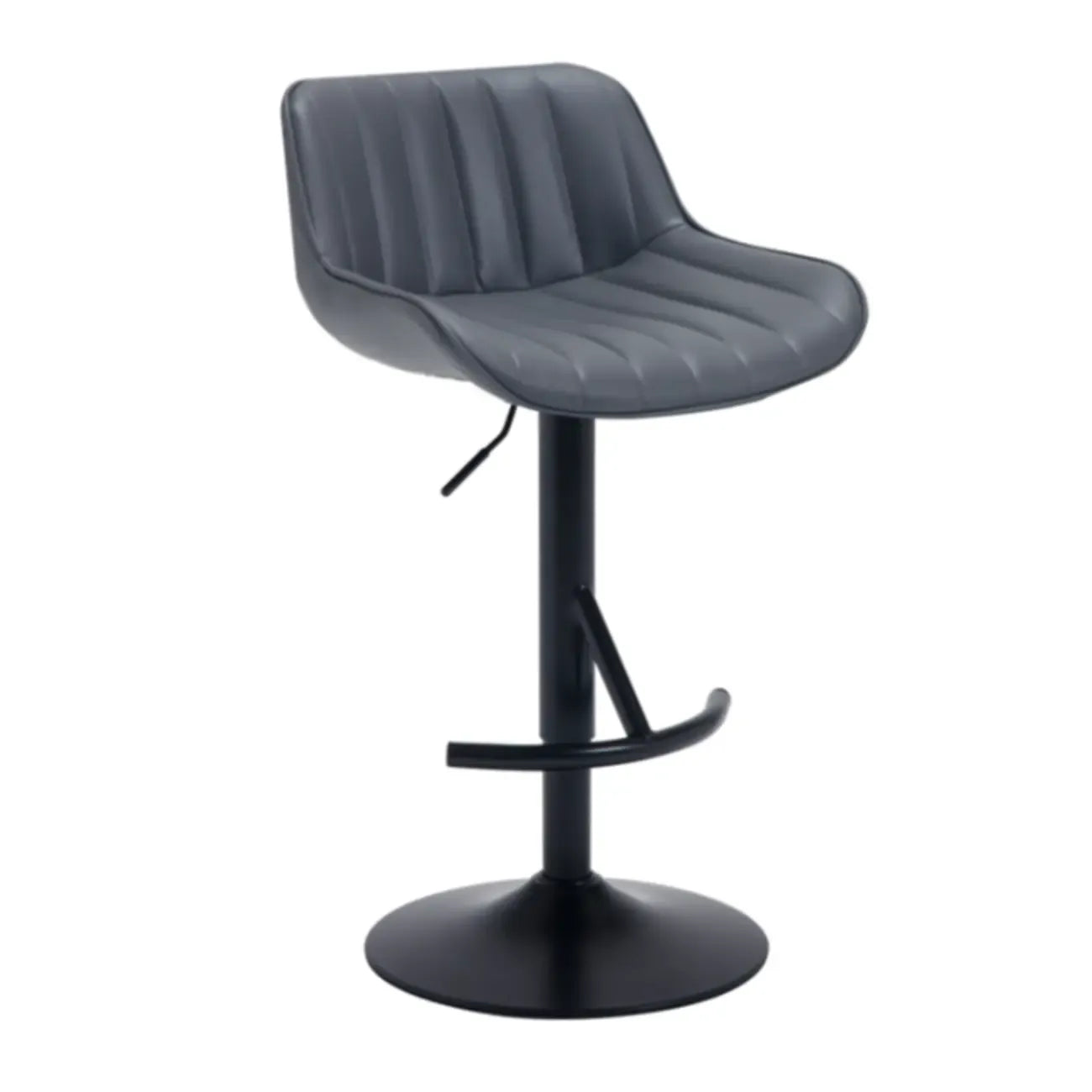 Tabourets de bar pivotants en cuir, style industriel moderne et réglable