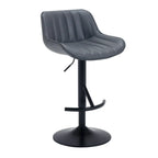 Tabourets de bar pivotants en cuir, style industriel moderne et réglable