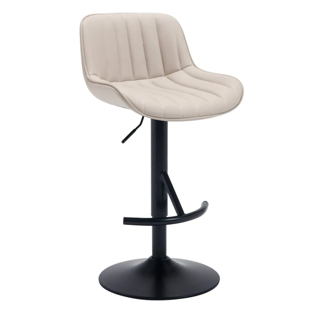 Tabourets de bar pivotants en cuir, style industriel moderne et réglable