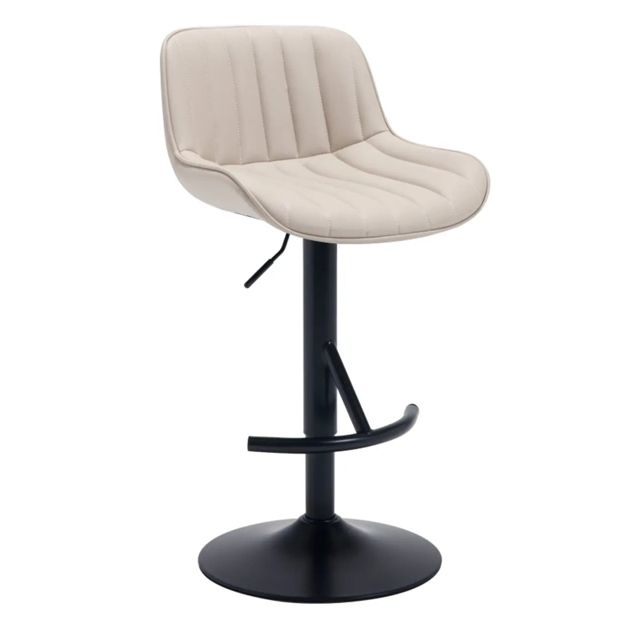 Tabourets de bar pivotants en cuir, style industriel moderne et réglable
