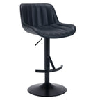 Tabourets de bar pivotants en cuir, style industriel moderne et réglable