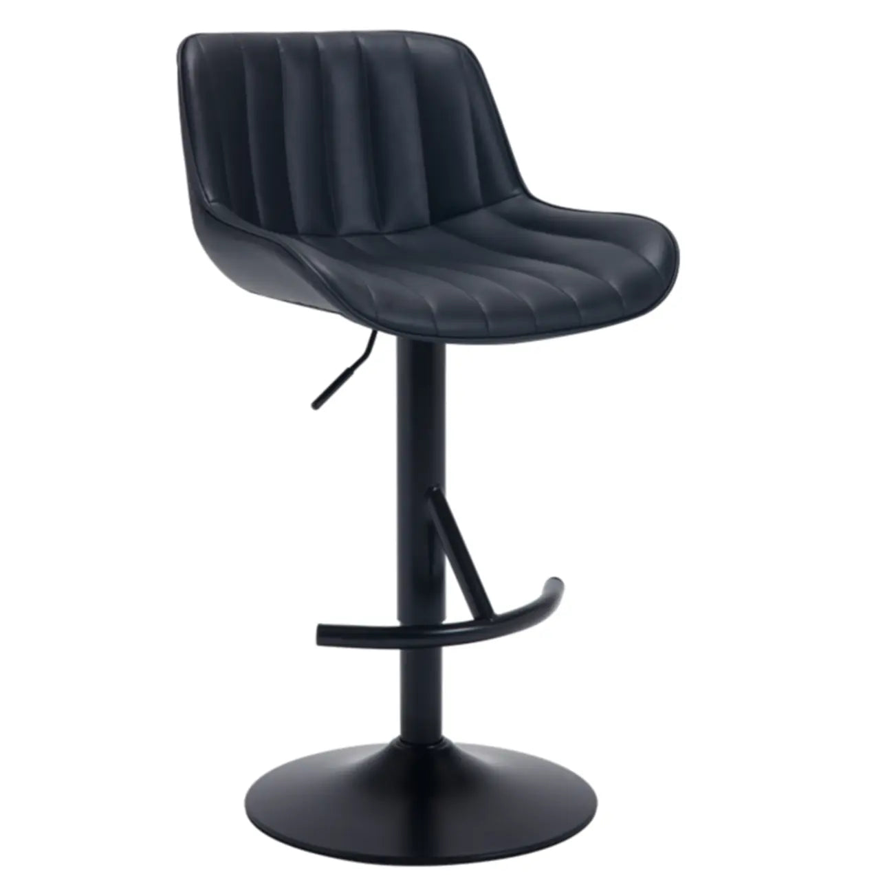 Tabourets de bar pivotants en cuir, style industriel moderne et réglable