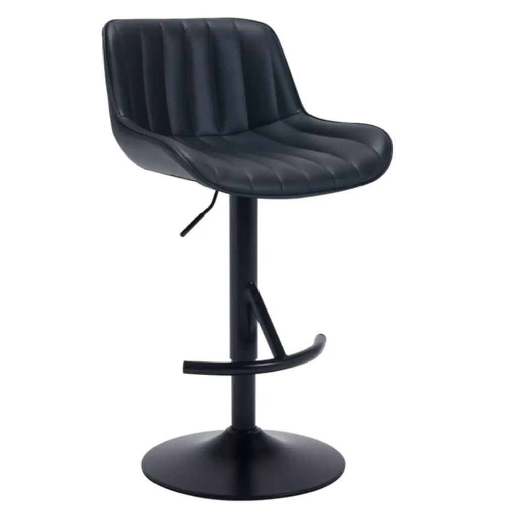 Tabourets de bar pivotants en cuir, style industriel moderne et réglable