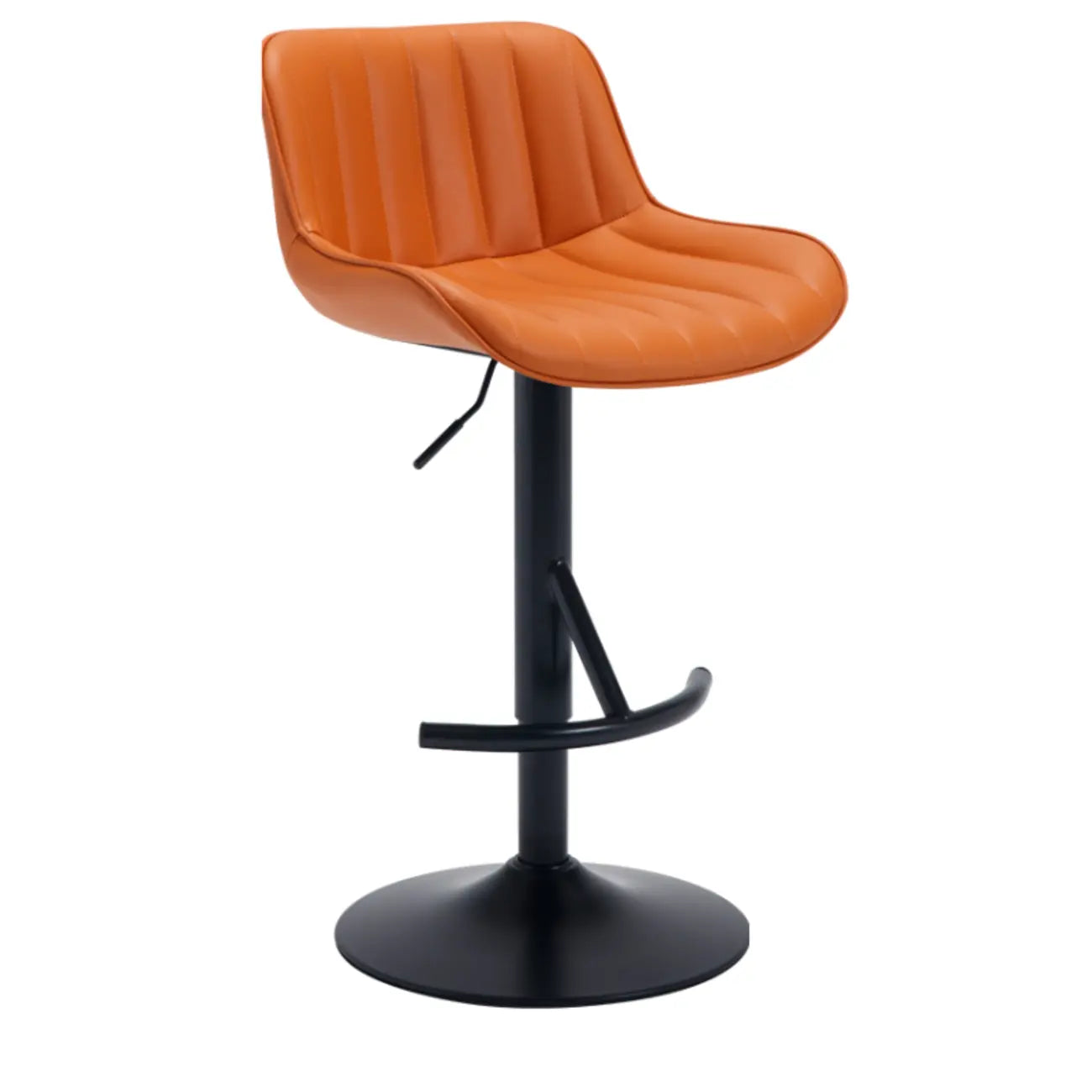 Tabourets de bar pivotants en cuir, style industriel moderne et réglable