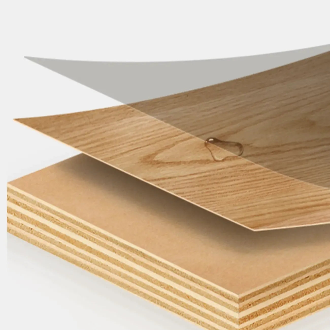 Table de chevet minimaliste en bois à 2 niveaux avec motif quadrillé pour chambre à coucher