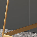 Tabourets de bar de comptoir Glam Sled revêtus de tissu