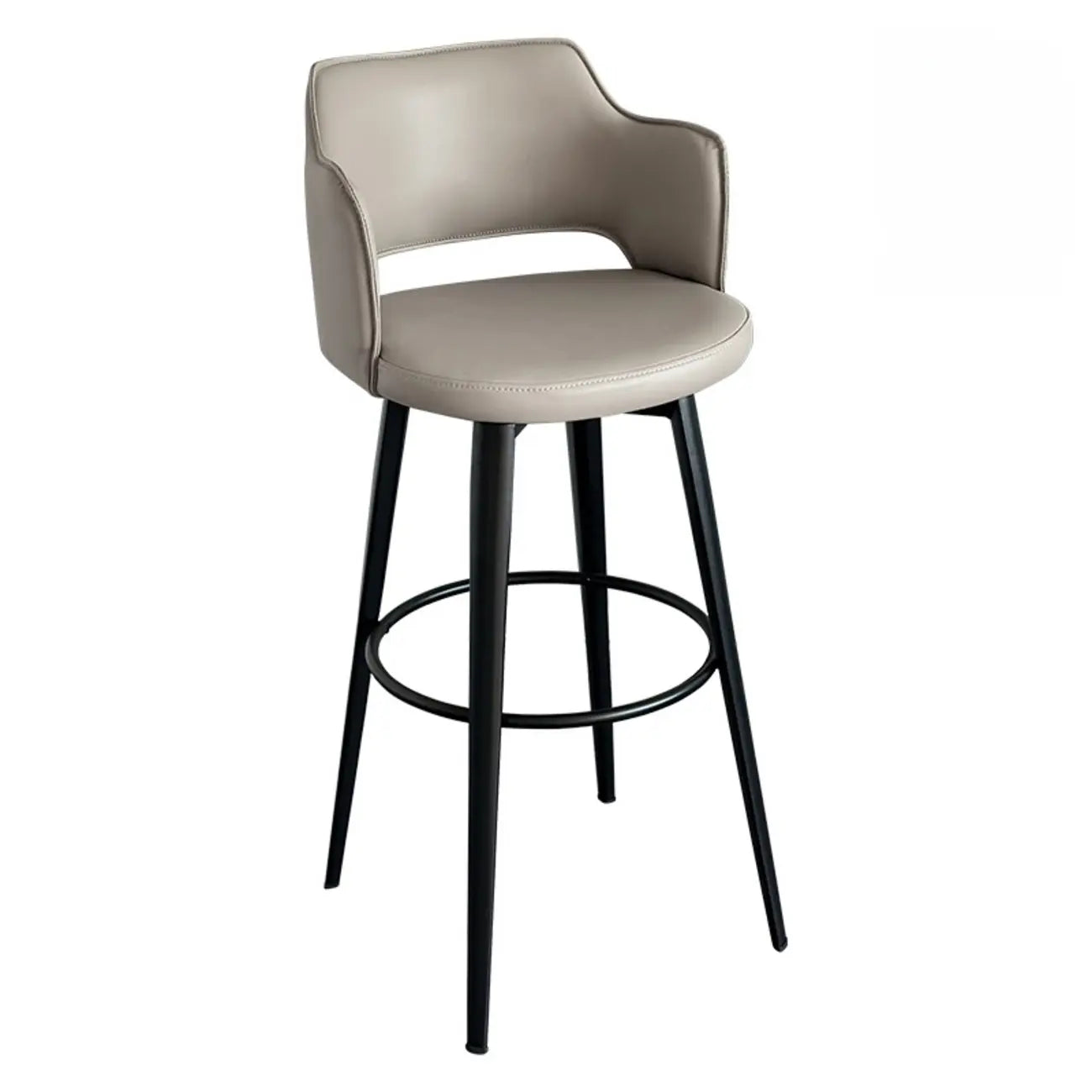 Tabourets de bar pivotants à assise baquet rembourrée, style moderne du milieu du siècle