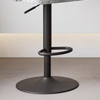 Tabouret de bar minimaliste en tissu rembourré avec accoudoirs