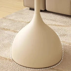 Table d'appoint ronde classique en verre avec pied central - Table seule